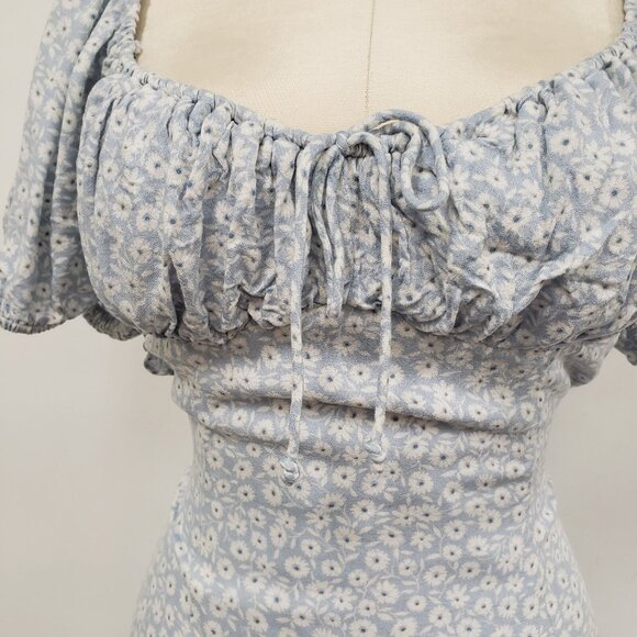 Cotton Candy LA Womens Y2K Milkmaid Mini Dress Size L Cottagecore Soft Girl - Picture 2 of 9